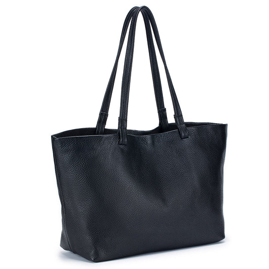 2380 large genuine leather shopping totes