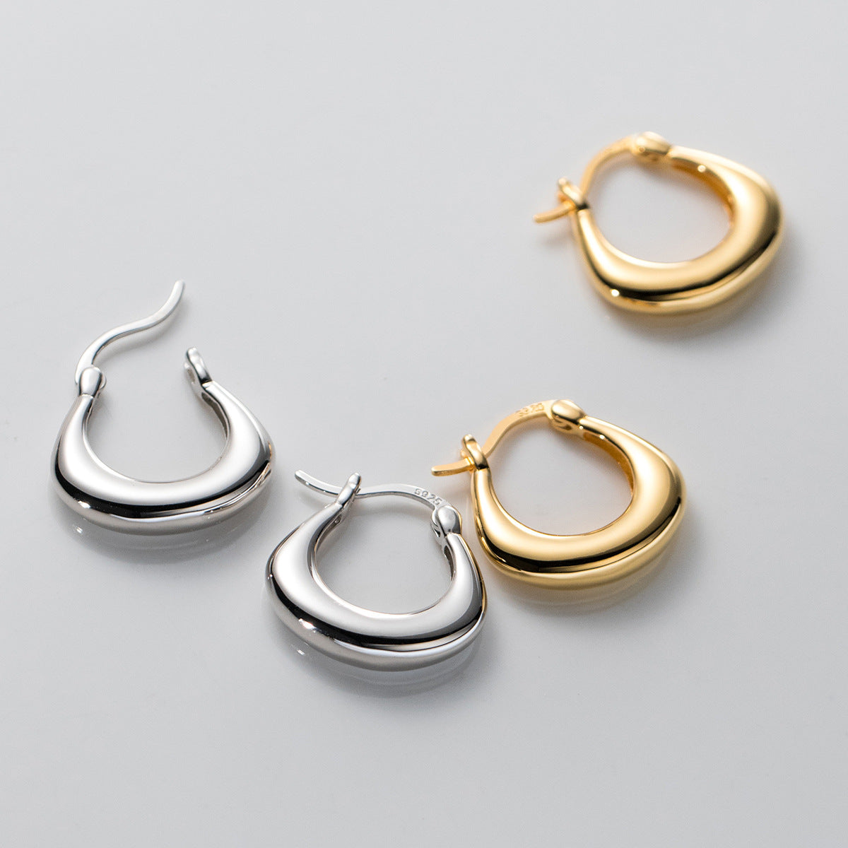 1968 925 silver needle earring for women