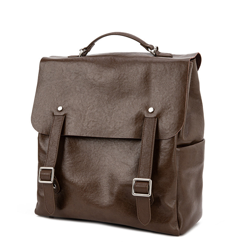 2283 genuine leather casual backpack