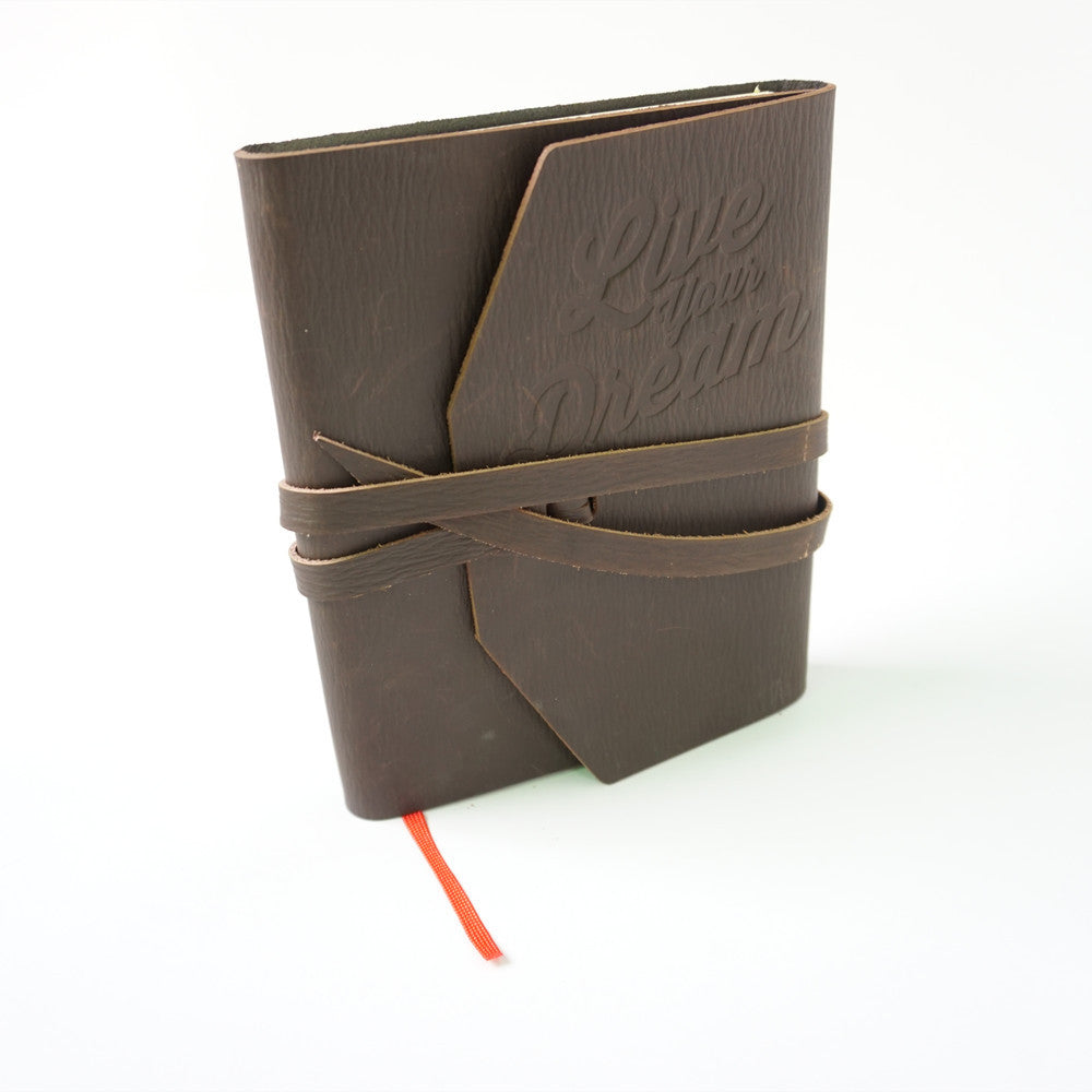 1951 leather cover notebook