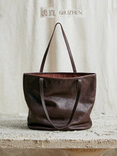 1053 cowhide large shopping totes