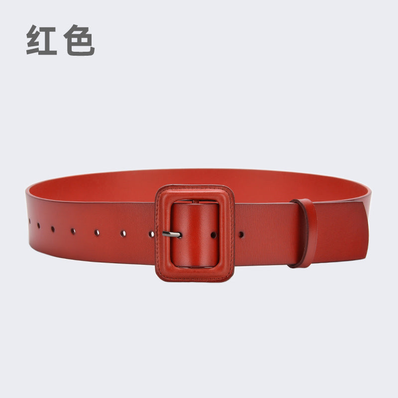 982 wide waist belt leather cummerbunds