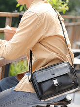 2244 men's casual leather messenger bag