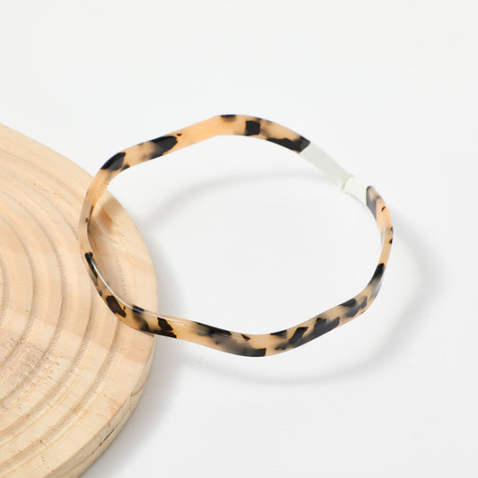 2115 leopard headband resin hair accessory