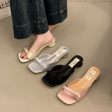 1452 square heel women summer sandals