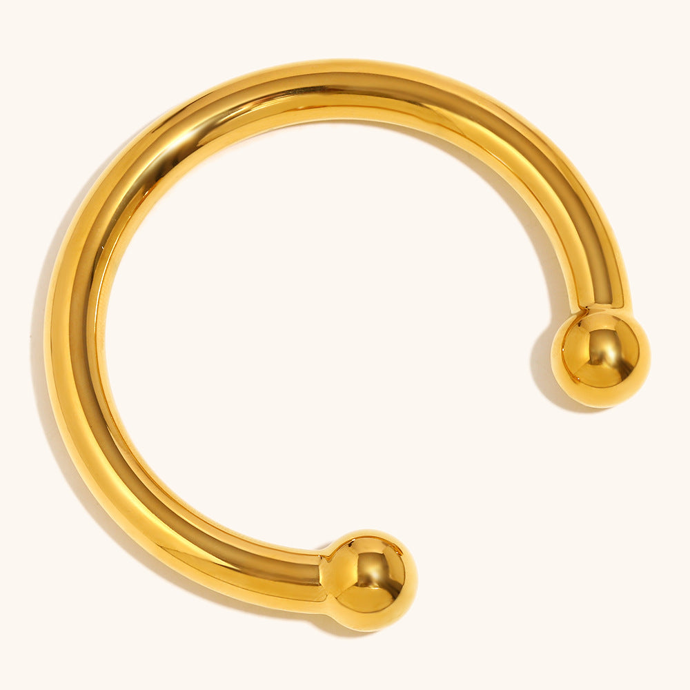 1159 18k plated open bangle trendy bracelets
