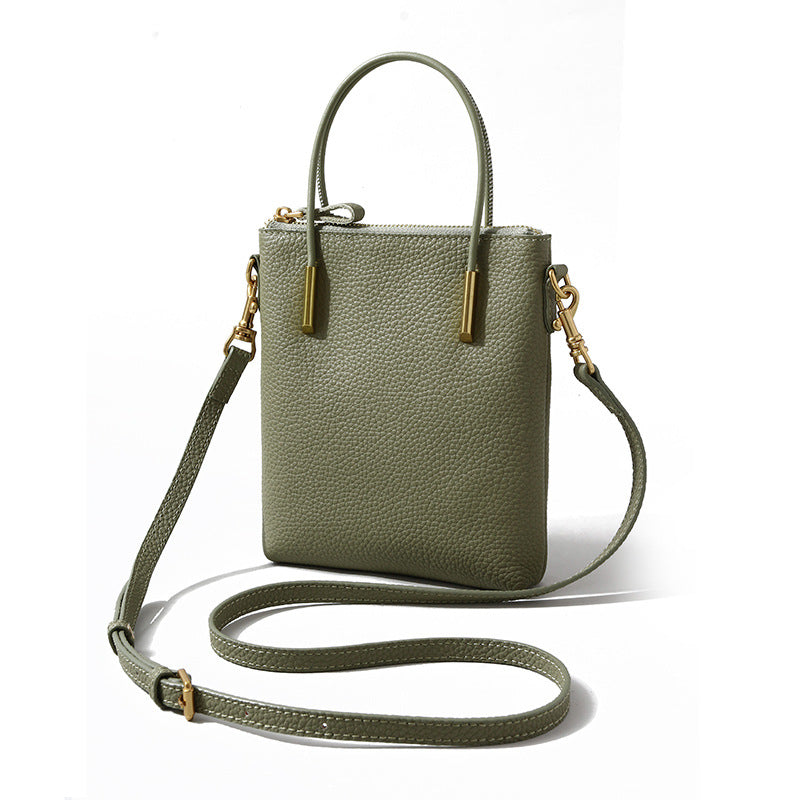 HQ small genuine leather women crossbody bag