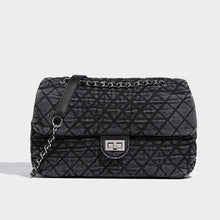 2722 denim flap chain bag