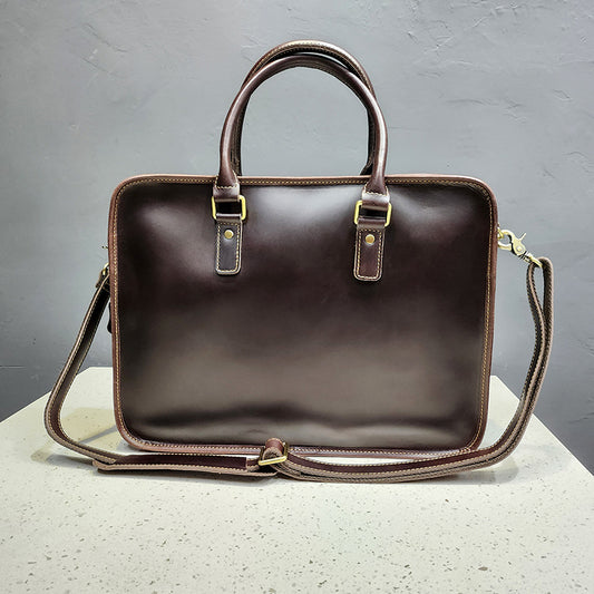 2367 calf skin casual briefcase