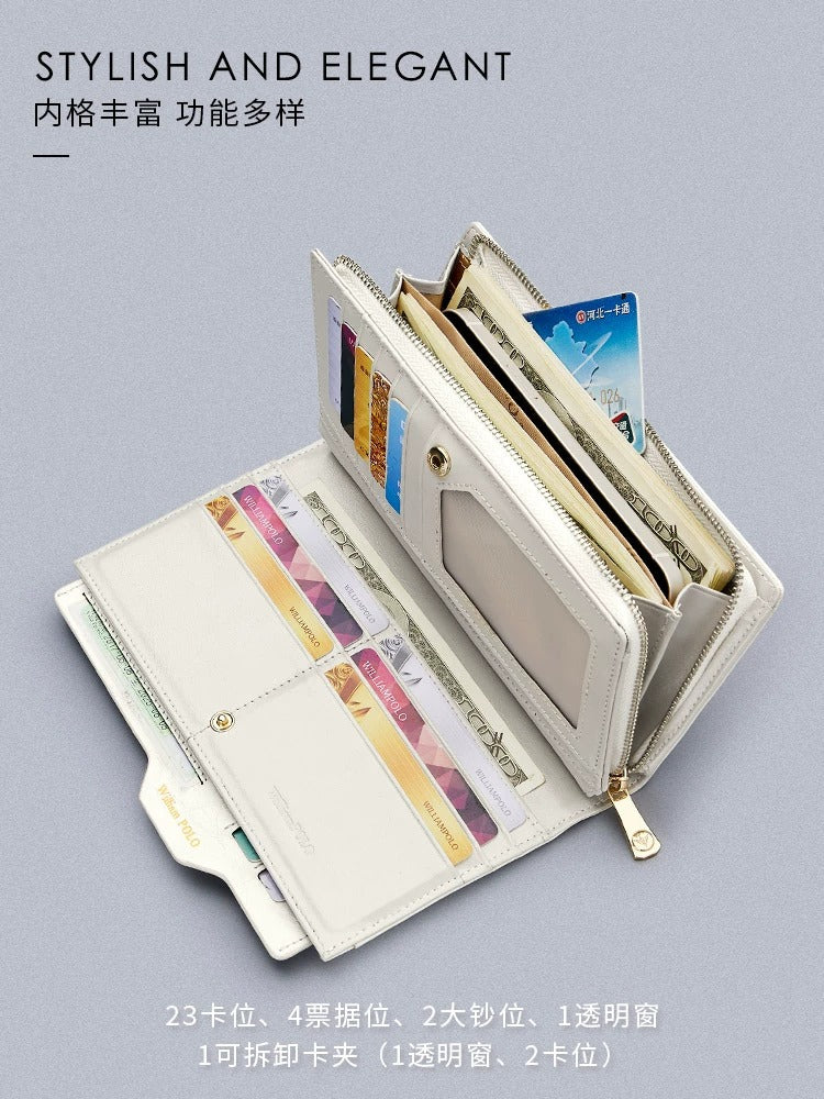 2098 new design women long purse card holder