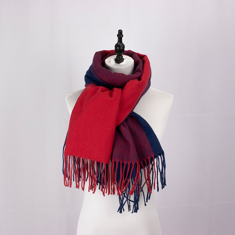 BT-S1 plaid cashmere scarf