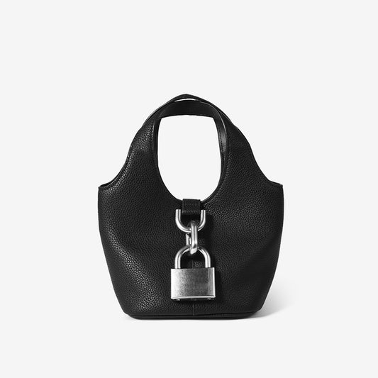 1771 small lock basket handbag