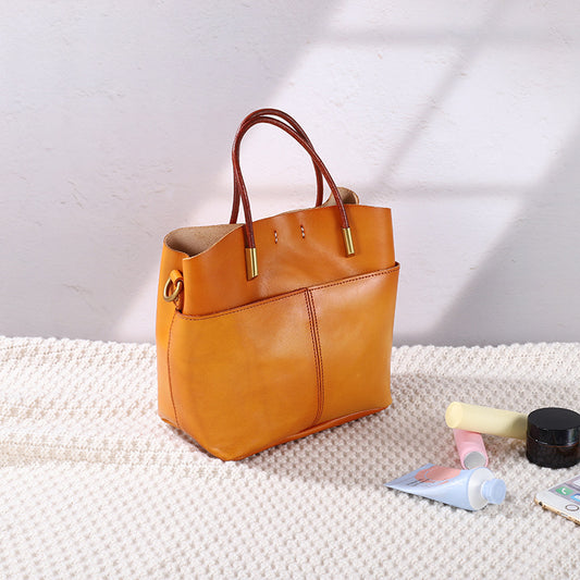 1642 genuine leather women handbag