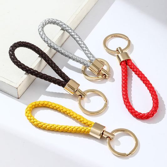 1869 woven rope keychain