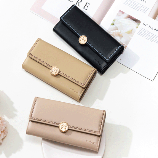1462 leather long wallet