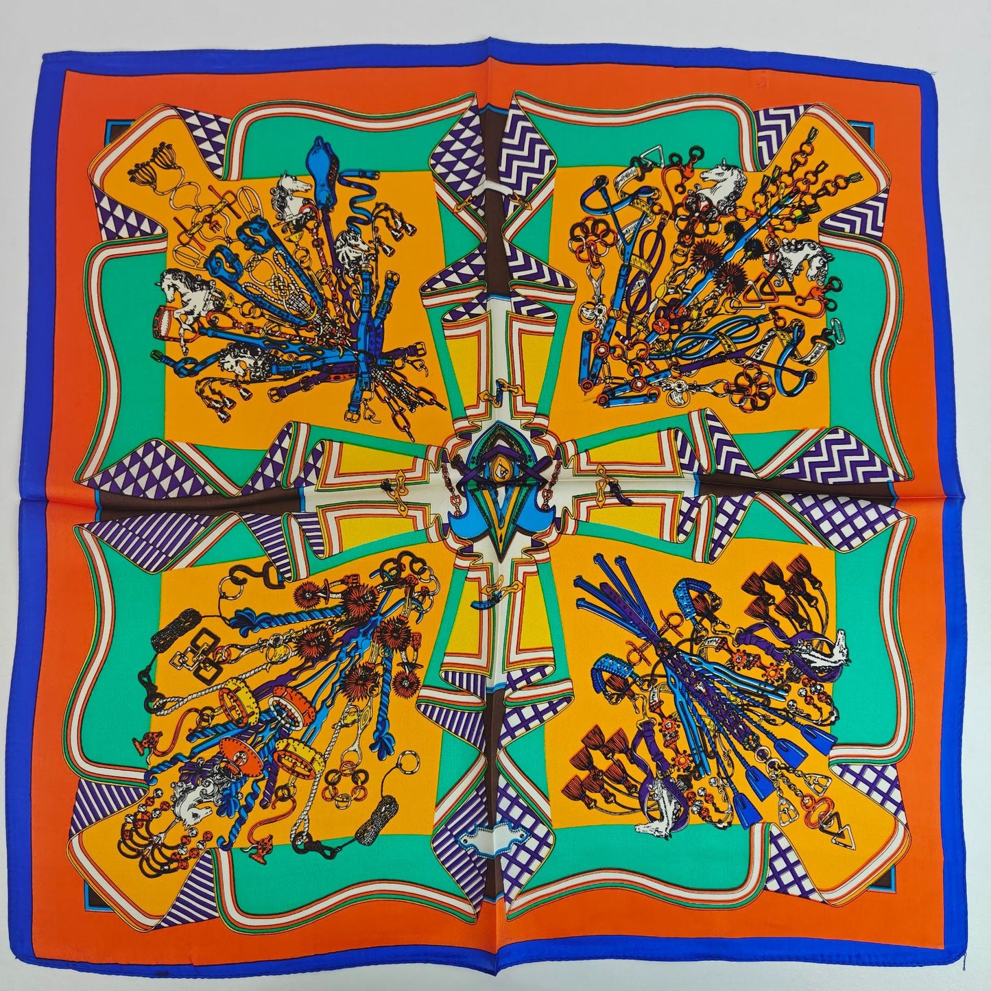 4446 100% silk scarf