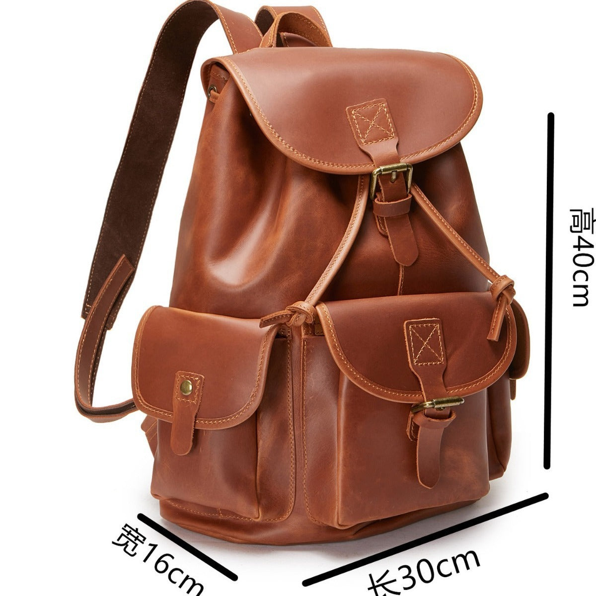 2132 men's casual genuine leatherbag
