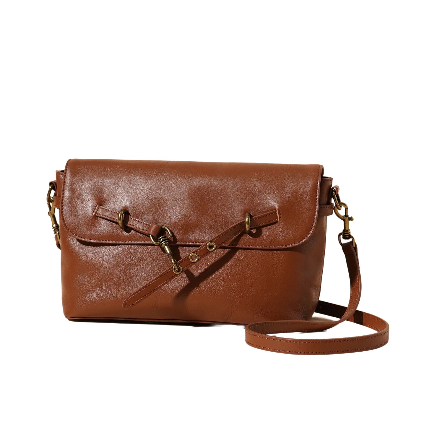 2300 vintage cowhide leather shoulder bag