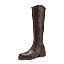 2625 high top western lambskin boots