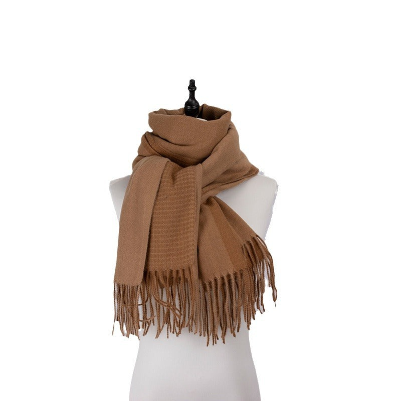 BT-S1 plaid cashmere scarf