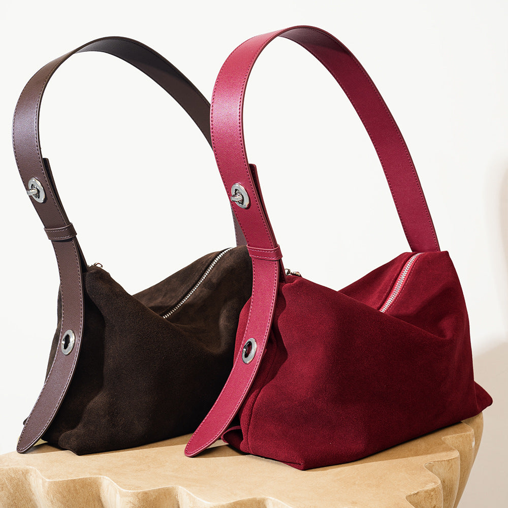4272 large handbag in suede