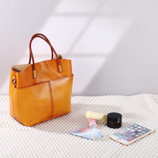 1603 genuine leather women handbag