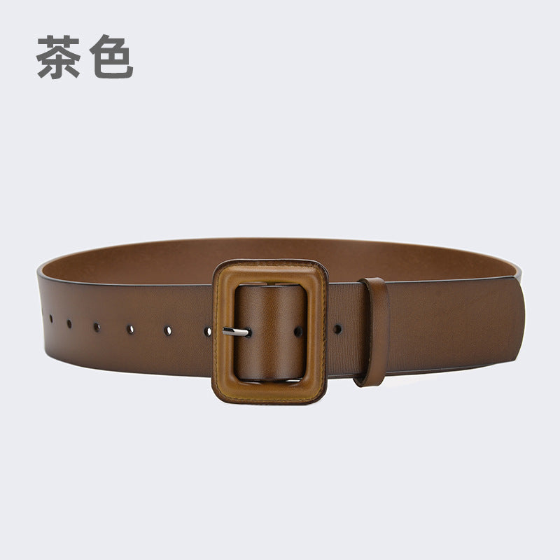 982 wide waist belt leather cummerbunds