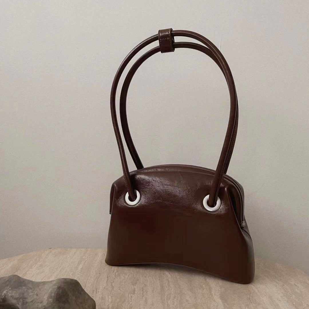 1701 vintage oil wax leather handbag