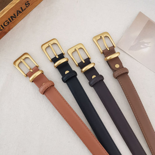 737 alloy women leather belt