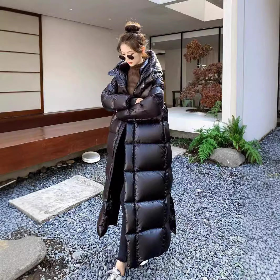 3674 winter women long downcoat