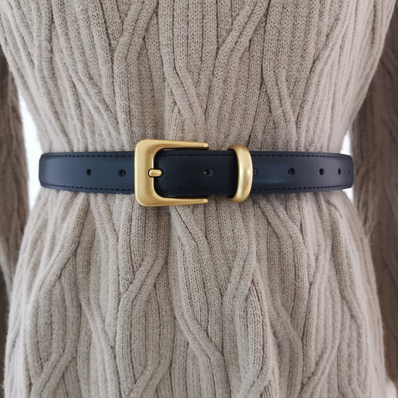 737 alloy women leather belt