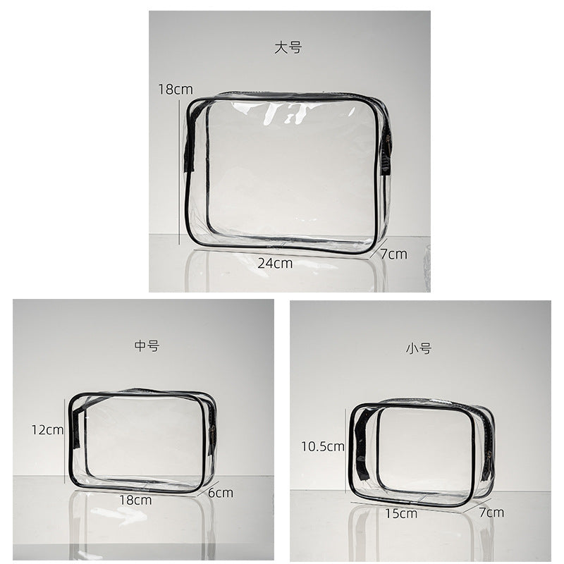 1925 3pcs/set transparent wash bag