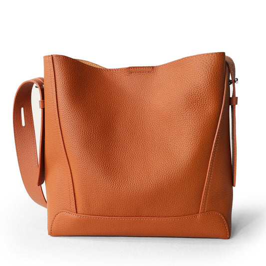 625 niche style women leather shoulder bag