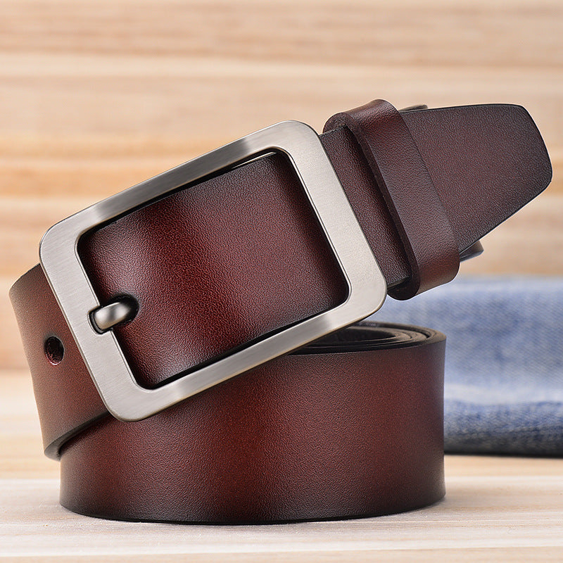 1707 vintage genuine leather men's belt