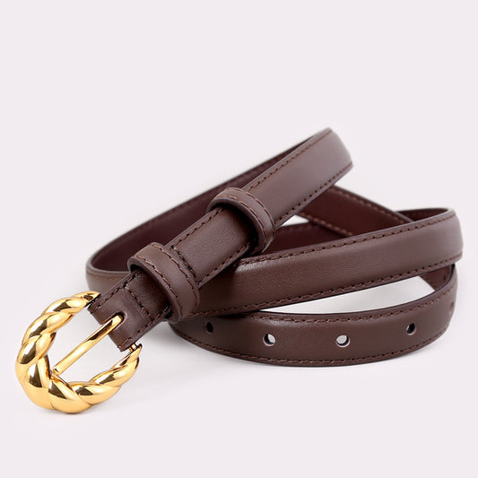 1904 2.5cm wide leather belt