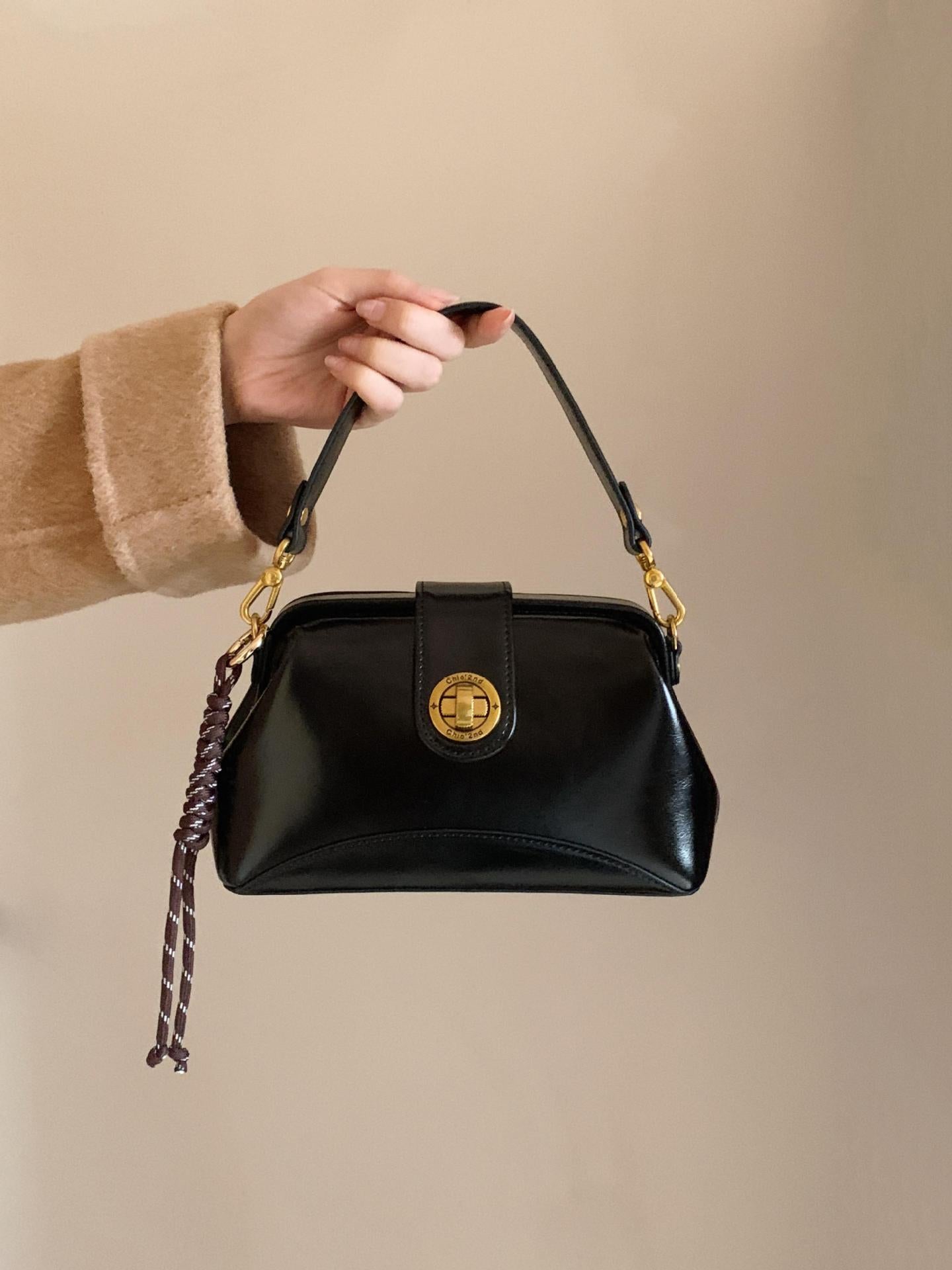 818 patent leather mini handbag