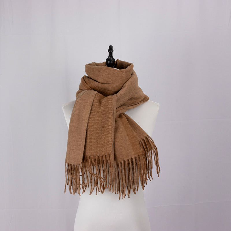 BT-S1 plaid cashmere scarf