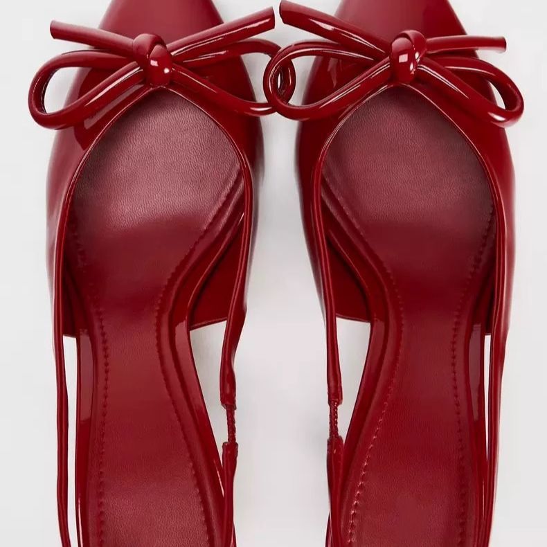 2273 classic bowknot patent leather sandals