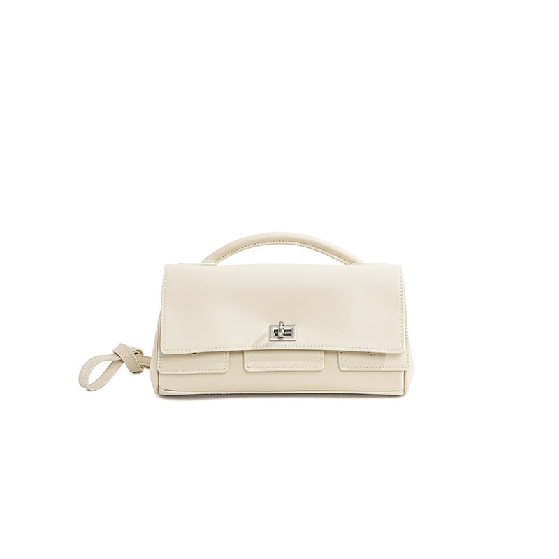 2359 genuine leather flap crossbody bag
