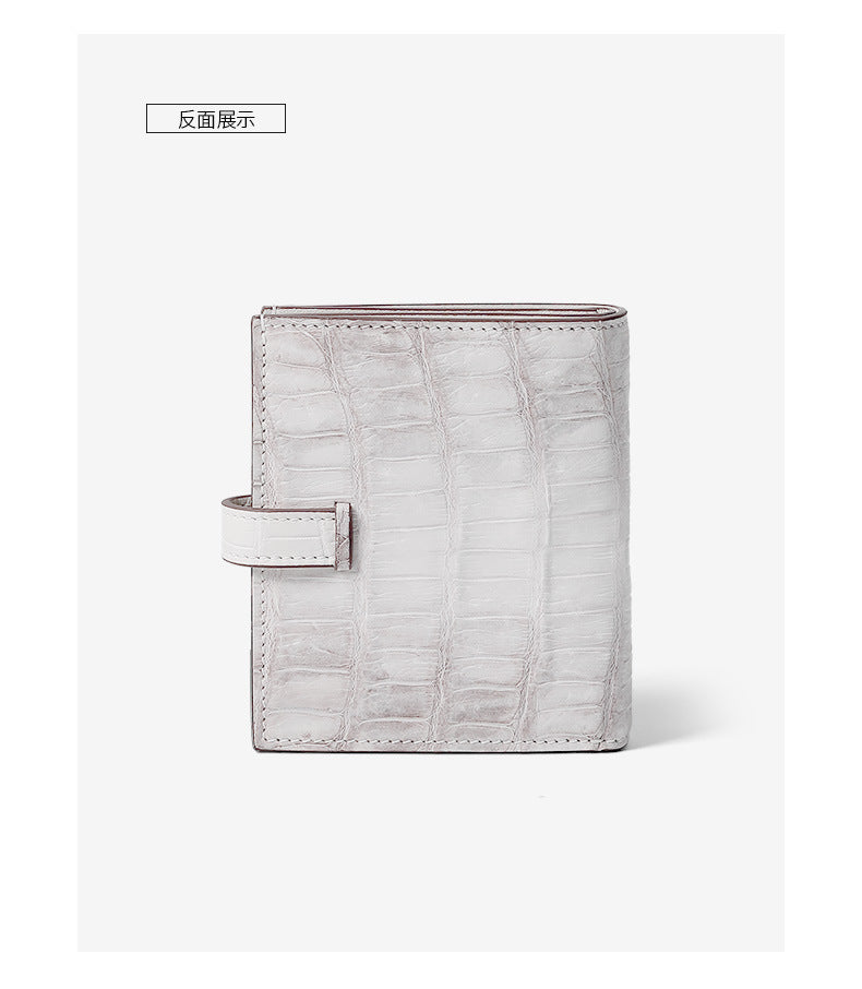 3672 crocodile leather wallet card holder