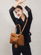 2642 large capacity suede handbag 3 sizes