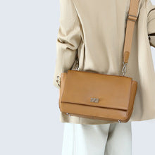 2744 cow skin flap handbag for women