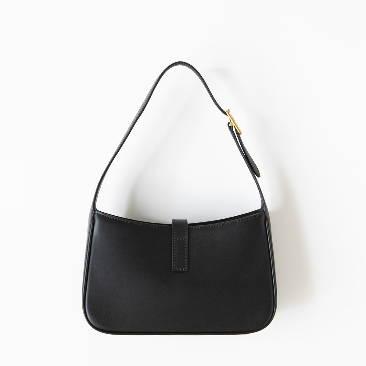 CLK-1 genuine leather small baguette bag