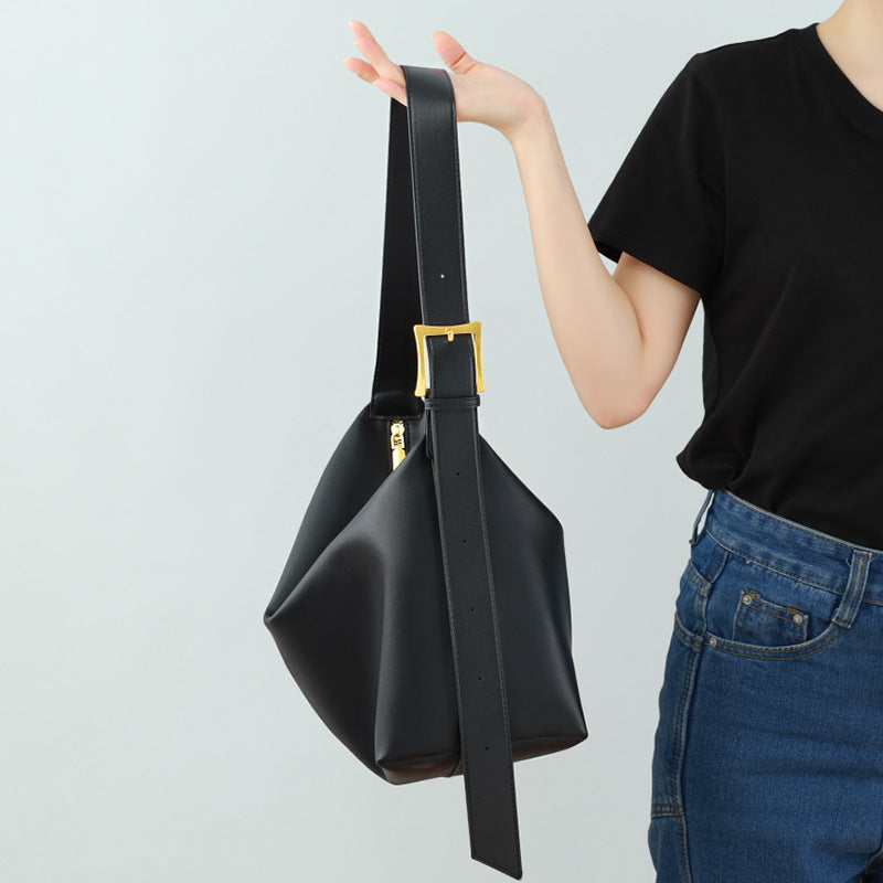 3957 genuine leather casual crossbody bag