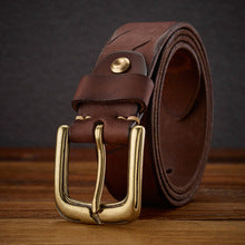 1073 copper buckle men's belt