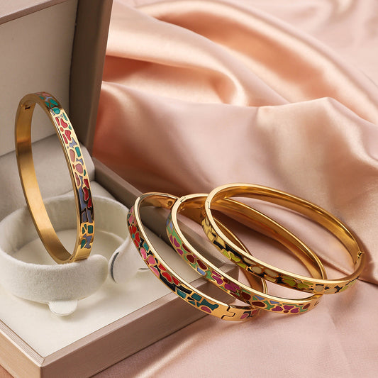 1113 enamel stainless bracelet