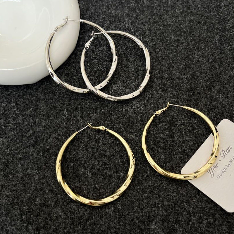 TK5 925 silver large loop earring