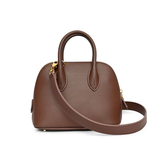 1838 leather shell crossbody bag