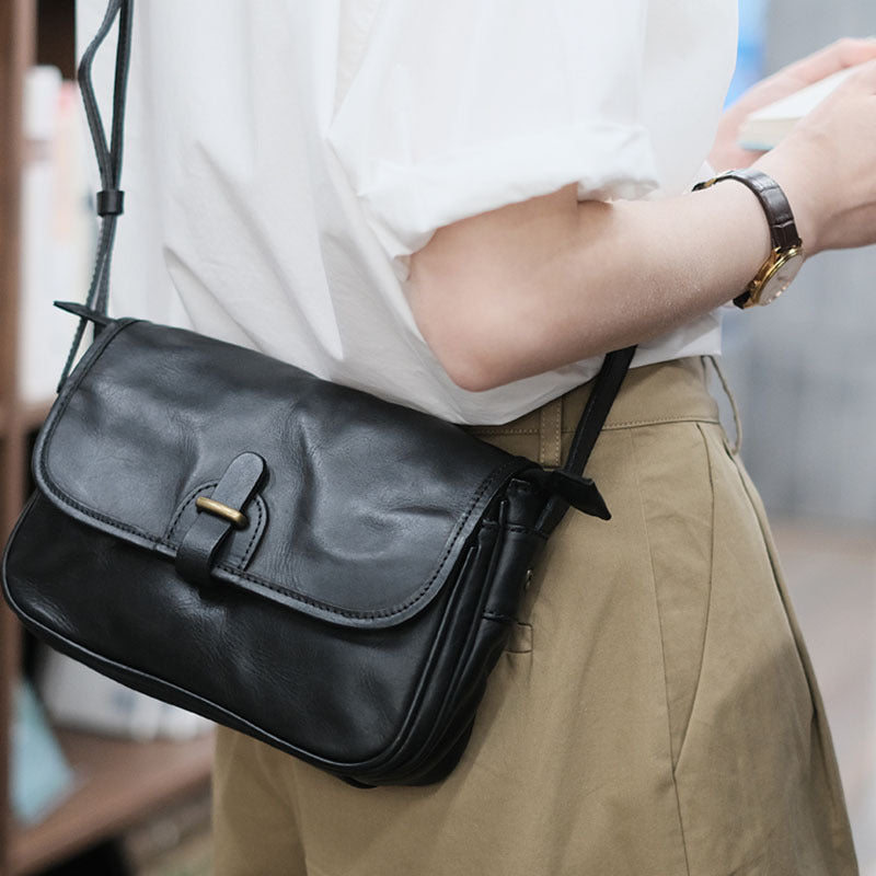 4262 genuine leather women crossbody bag