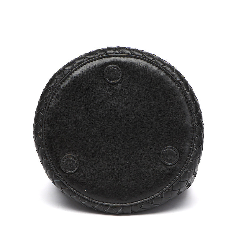 106 sheepskin handmade women bucket bag